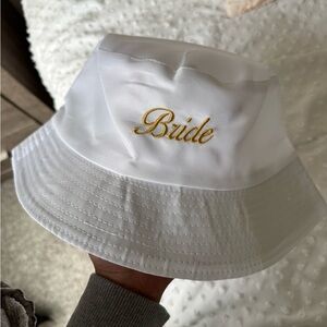 Bride Bucket Hat White